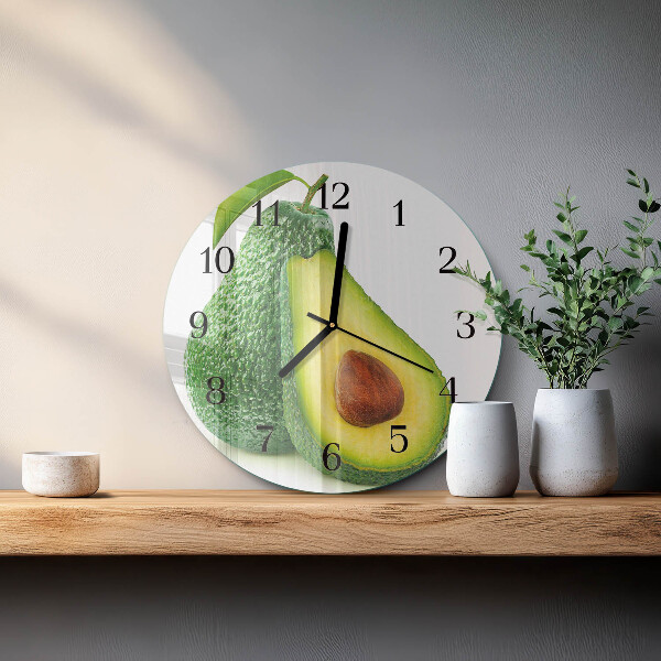 Round wall clock Avocado