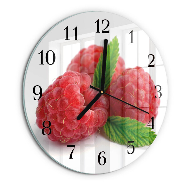 Round wall clock Raspberries