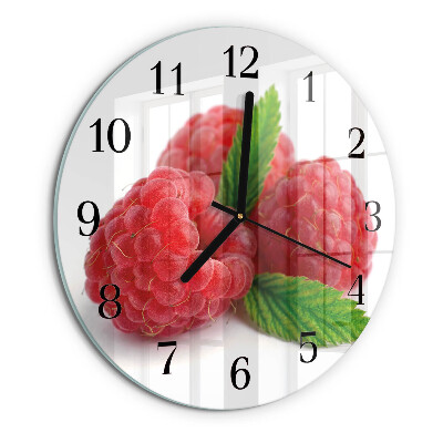 Round wall clock Raspberries