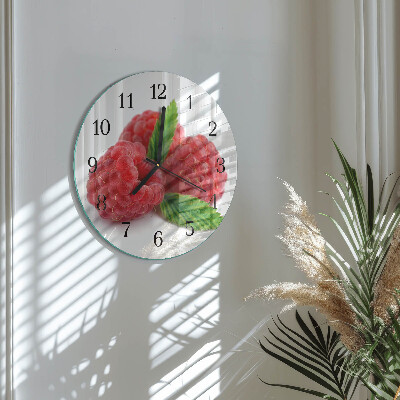 Round wall clock Raspberries