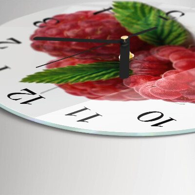 Round wall clock Raspberries