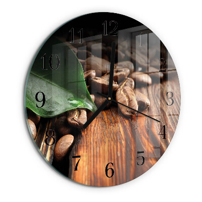 Round wall clock Coffee Beans