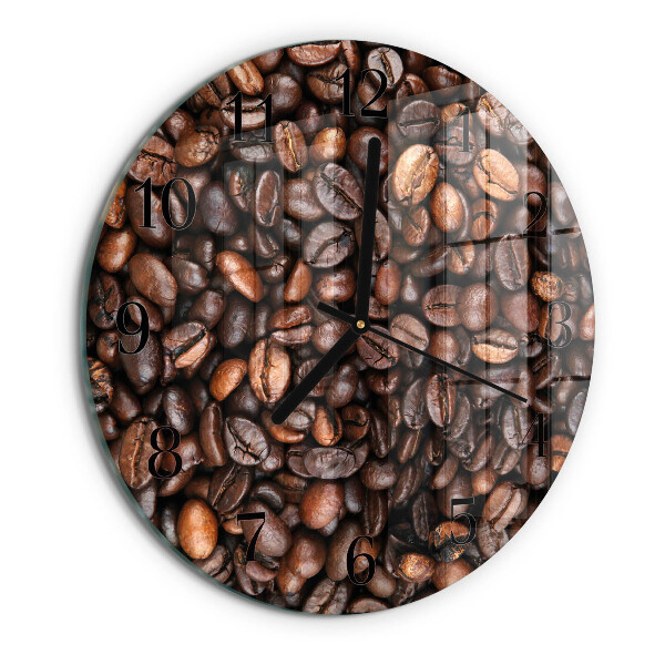 Round wall clock Coffee Beans