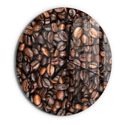 Round wall clock Coffee Beans