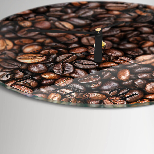 Round wall clock Coffee Beans