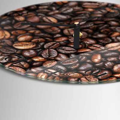 Round wall clock Coffee Beans