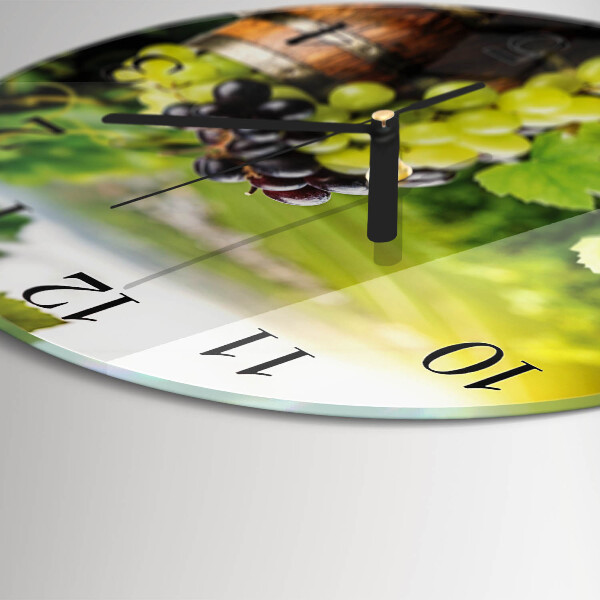 Round wall clock Grape Wine