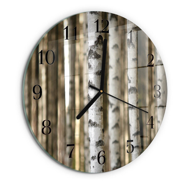 Round wall clock Birches