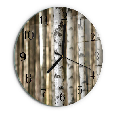 Round wall clock Birches