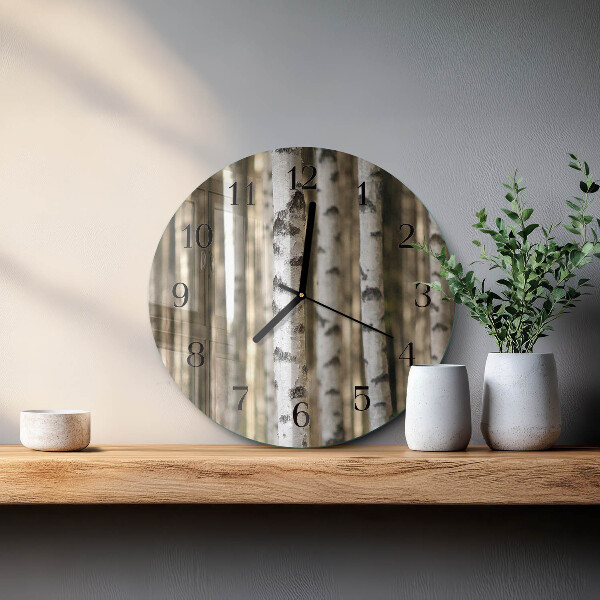 Round wall clock Birches