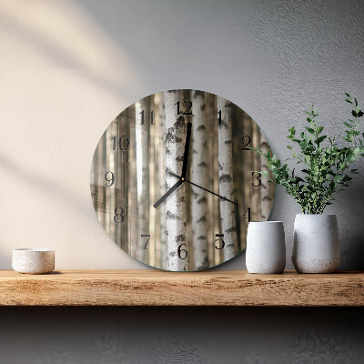 Round wall clock Birches
