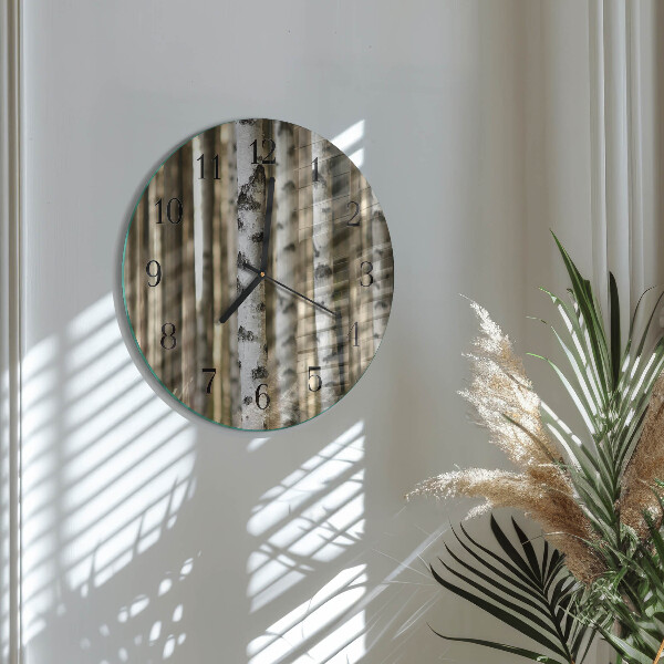 Round wall clock Birches