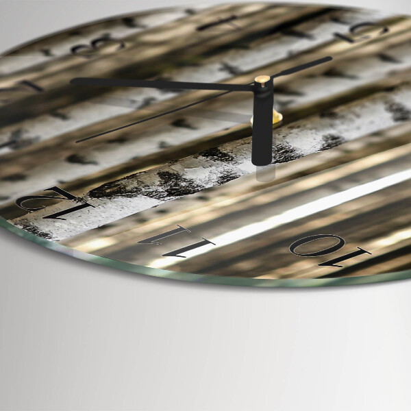 Round wall clock Birches
