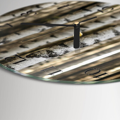 Round wall clock Birches