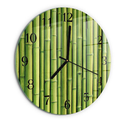 Round wall clock Bamboo