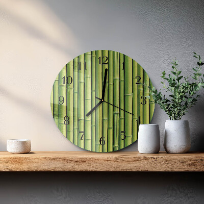 Round wall clock Bamboo