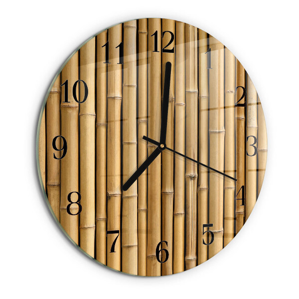 Round wall clock Bamboo