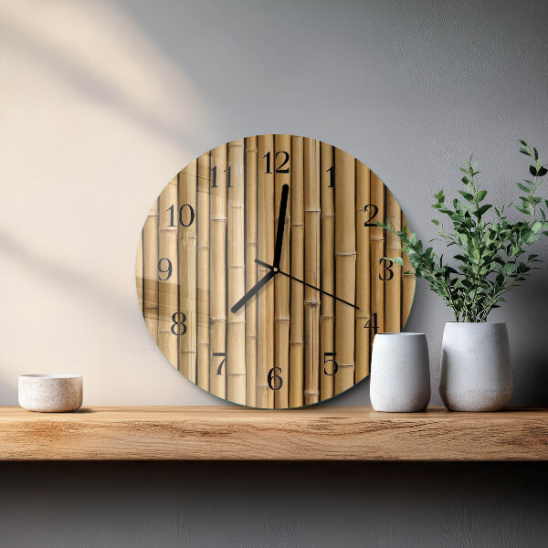 Round wall clock Bamboo