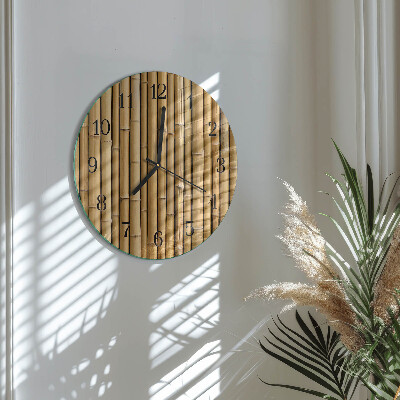 Round wall clock Bamboo