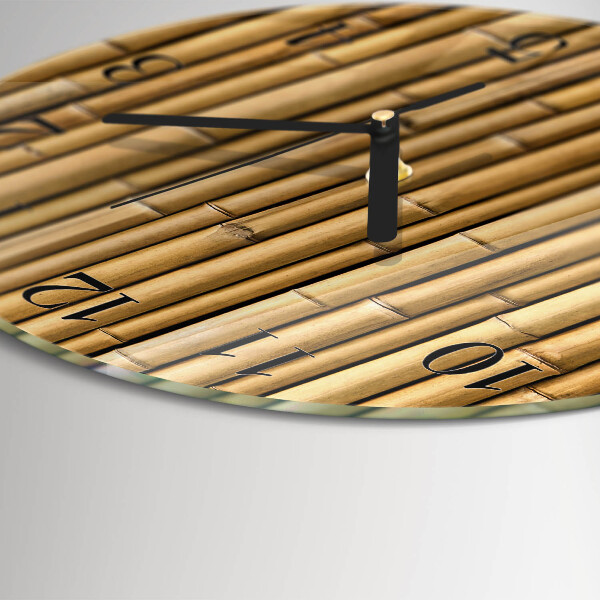 Round wall clock Bamboo