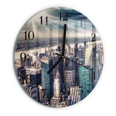 Round wall clock City