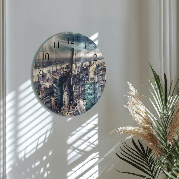 Round wall clock City