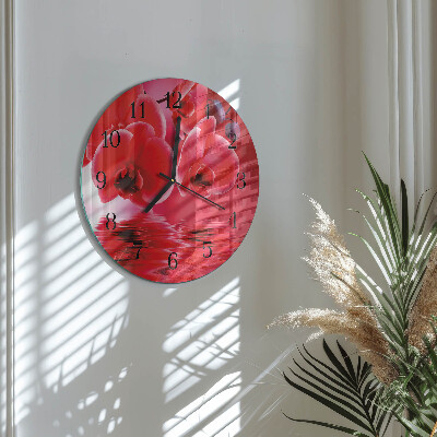Round wall clock Orchid