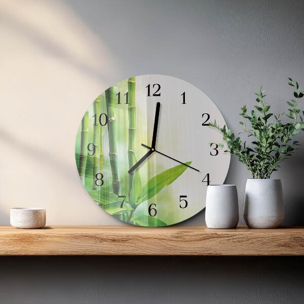 Round wall clock Bamboo