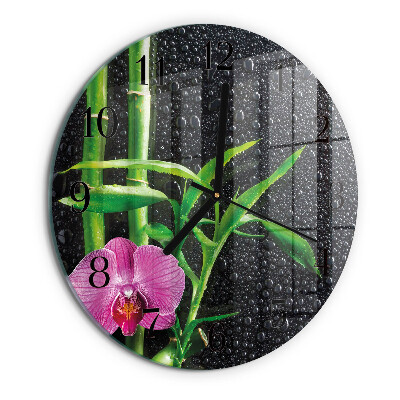 Round wall clock Bamboo Spa