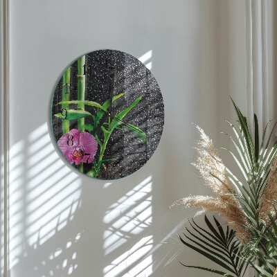 Round wall clock Bamboo Spa