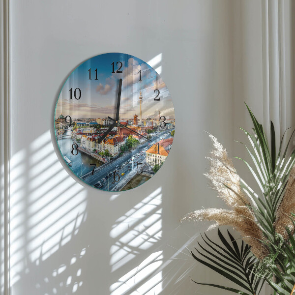 Round wall clock City River