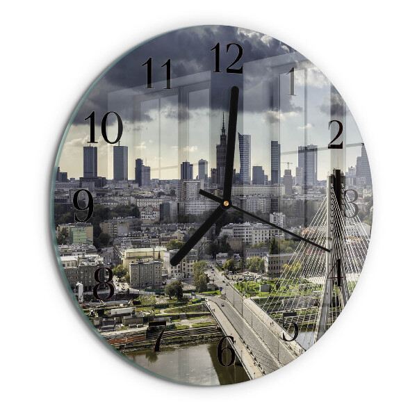 Round wall clock Warsaw