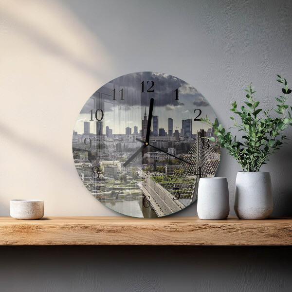 Round wall clock Warsaw