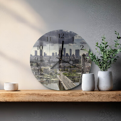 Round wall clock Warsaw