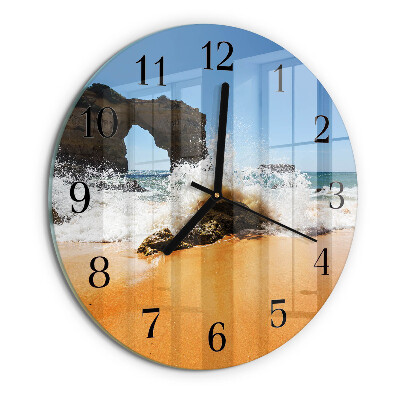 Round wall clock Beach