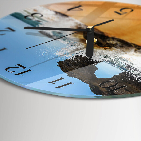 Round wall clock Beach