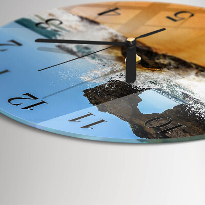 Round wall clock Beach