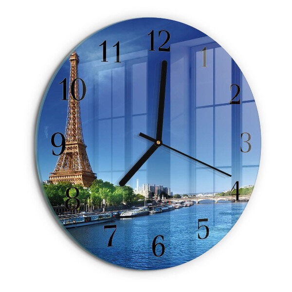 Round wall clock The Sky of Paris