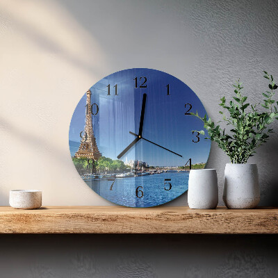 Round wall clock The Sky of Paris