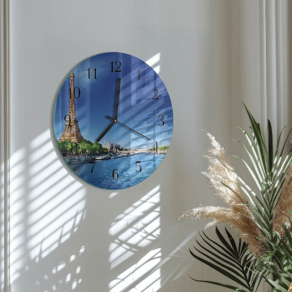Round wall clock The Sky of Paris