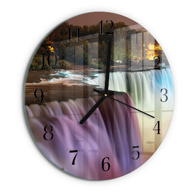 Round wall clock Waterfall