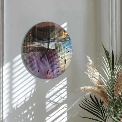 Round wall clock Waterfall