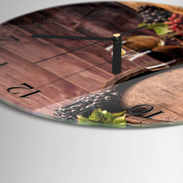 Round wall clock Grapes