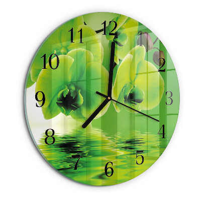 Round wall clock Orchid