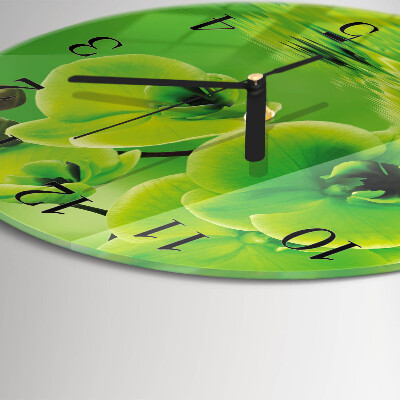 Round wall clock Orchid