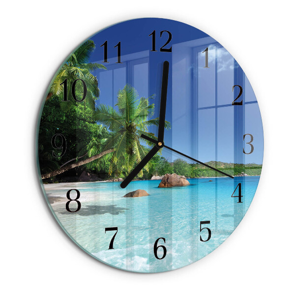 Round wall clock Island Palms