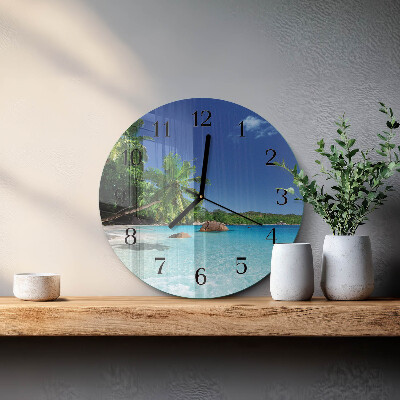 Round wall clock Island Palms