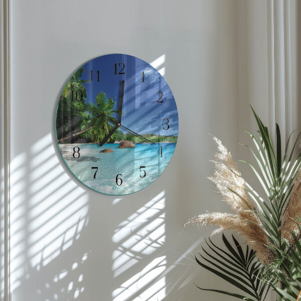 Round wall clock Island Palms