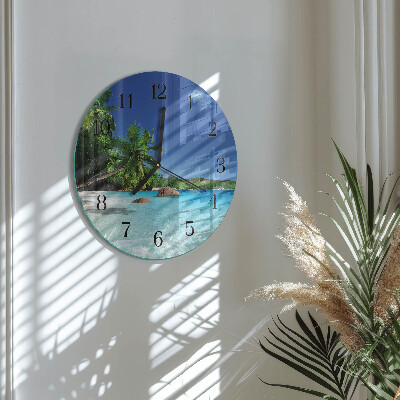 Round wall clock Island Palms