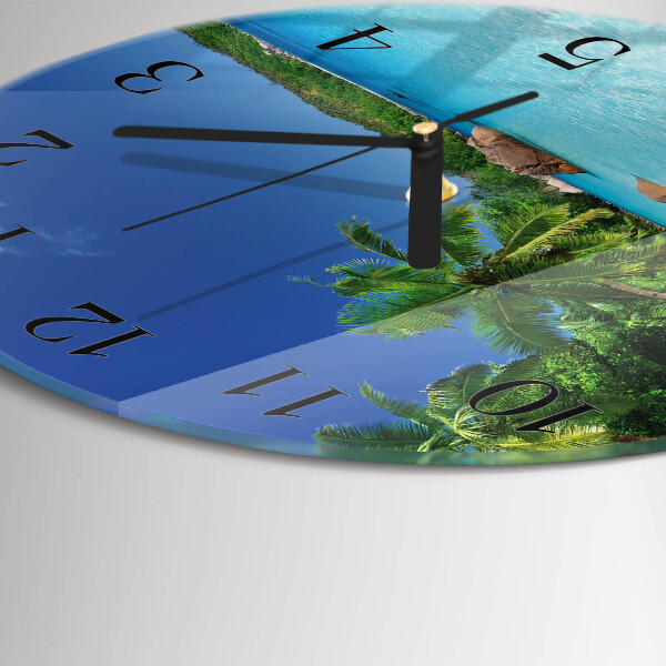 Round wall clock Island Palms